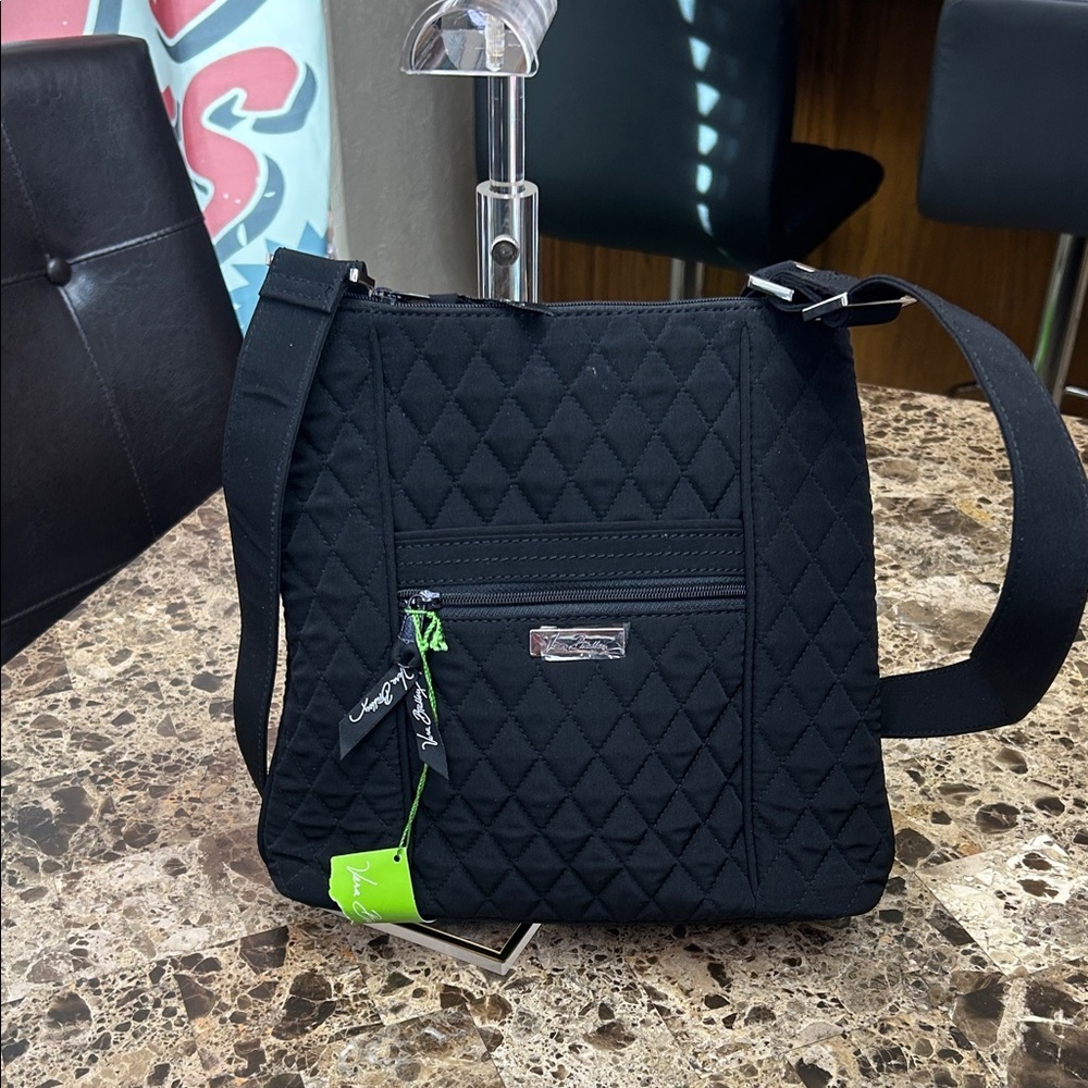 Vera Bradley Black Quilted Crossbody Bag